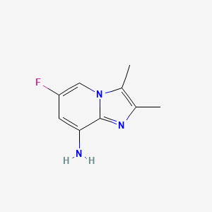 8-Amino-2,3-dimethyl-6-fluoroimidazo[1,2-a]pyridine