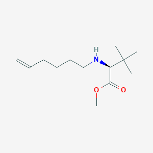 molecular formula C13H25NO2 B8363418 methyl N-hex-5-en-1-yl-3-methyl-L-valinate 