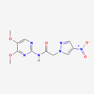 N-(4,5-dimethoxypyrimidin-2-yl)-2-(4-nitro-1H-pyrazol-1-yl)acetamide