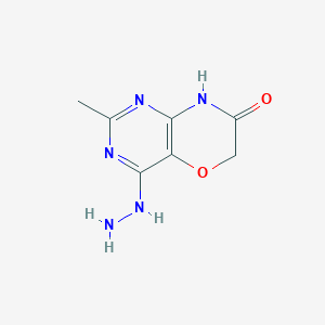 4-Hydrazino-2-methyl-6,7-dihydro-8H-pyrimido[5,4-b][1,4]oxazin-7-one