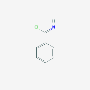 molecular formula C7H6ClN B8363489 Benzimidoyl chloride 
