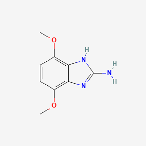 molecular formula C9H11N3O2 B8363614 4,7-Dimethoxy-1H-benzo[d]imidazol-2-amine 
