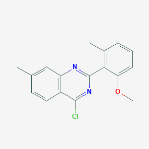 4-Chloro-2-(2-methoxy-6-methyl-phenyl)-7-methyl-quinazoline