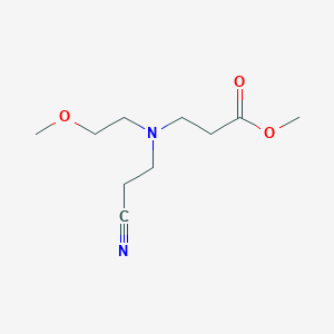 molecular formula C10H18N2O3 B8363627 methyl N-(2-cyanoethyl)-N-(2-methoxyethyl)-3-aminopropionate 