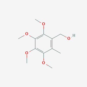 molecular formula C12H18O5 B8363730 2,3,4,5-Tetramethoxy-6-methylphenylmethanol 