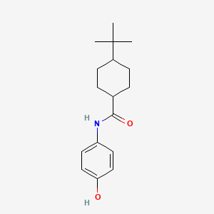 molecular formula C17H25NO2 B8363735 4-tert-butyl-N-(4-hydroxyphenyl)cyclohexanecarboxamide 