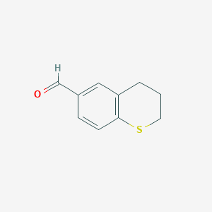 molecular formula C10H10OS B8363745 6-Thiochromanecarbaldehyde 