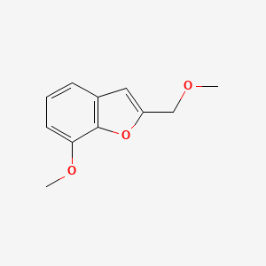 molecular formula C11H12O3 B8363773 7-Methoxy-2-methoxymethylbenzofuran 