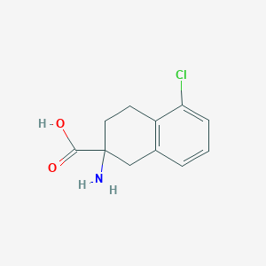 Racemic 5-chloro-2-aminotetraline-2-carboxylic acid