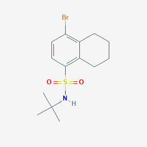 4-bromo-N-(tert-butyl)-5,6,7,8-tetrahydronaphthalene-1-sulfonamide