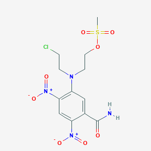 2,4-Dinitro-5-[(2-chloroethyl)[2-(methylsulfonyloxy)ethyl]amino]benzamide