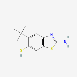 2-Amino-5-tert-butyl-benzothiazole-6-thiol