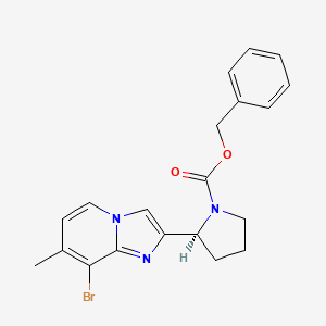(S)-benzyl-2-(8-bromo-7-methylimidazo[1,2-a]pyridin-2-yl)pyrrolidine-1-carboxylate