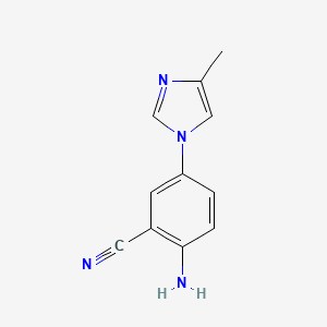 4-(4-methyl-1H-imidazol-1-yl)-2-cyanoaniline