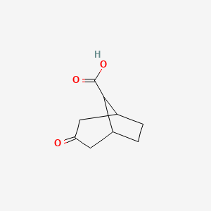 molecular formula C9H12O3 B8363964 3-Oxo-bicyclo[3.2.1]octane-8-carboxylic acid 
