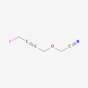 molecular formula C6H6INO B8363978 (4-Iodo-but-2-ynyloxy)-acetonitrile 