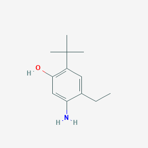 molecular formula C12H19NO B8364064 5-Amino-2-tert-butyl-4-ethyl-phenol 