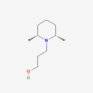 molecular formula C10H21NO B8364075 cis-2,6-Dimethyl-1-piperidinepropanol 