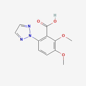 molecular formula C11H11N3O4 B8364076 2,3-Dimethoxy-6-[1,2,3]triazol-2-yl-benzoic acid 