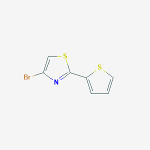 molecular formula C7H4BrNS2 B8364127 2-Thiophenyl-4-bromothiazole 