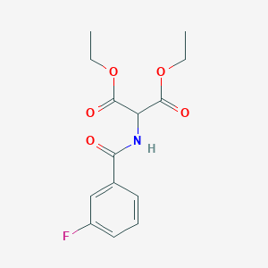 2-(3-Fluoro-benzoylamino)-malonic acid diethyl ester