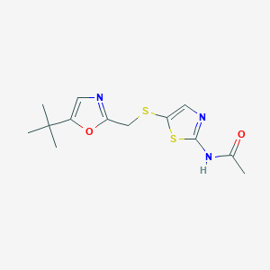 molecular formula C13H17N3O2S2 B8364210 2-Amino-5-thio-substituted thiazole 25 