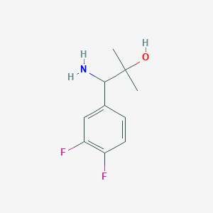 molecular formula C10H13F2NO B8364314 1-(3,4-Difluorophenyl)-2-methyl-2-hydroxypropylamine CAS No. 277295-97-3