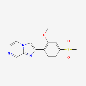 2-(2-Methoxy-4-methylsulfonylphenyl)imidazo[1,2-a]pyrazine
