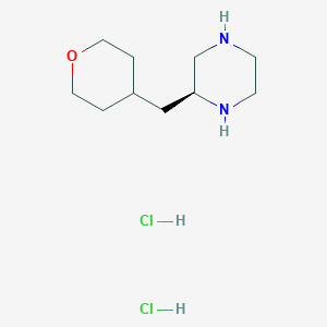 molecular formula C10H22Cl2N2O B8364405 (2S)-2-(tetrahydro-2H-pyran-4-ylmethyl)piperazine dihydrochloride 