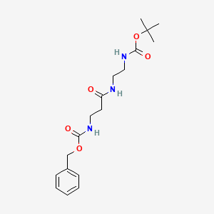 Benzyl[3-({2-[(tert-butoxycarbonyl)amino]ethyl}amino)-3-oxopropyl]carbamate
