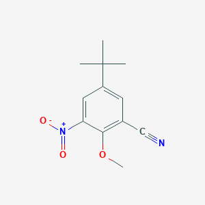 5-Tert-butyl-2-methoxy-3-nitrobenzonitrile