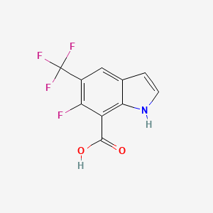 6-fluoro-5-trifluoromethyl-1H-indole-7-carboxylic acid