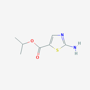 molecular formula C7H10N2O2S B8364531 Isopropyl 2-aminothiazole-5-formate 