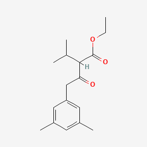 molecular formula C17H24O3 B8364571 Ethyl 3-methyl-2-(3,5-dimethylphenylacetyl)butanoate 