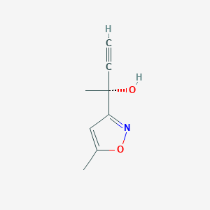 (2R)-2-(5-methyl-1,2-oxazol-3-yl)but-3-yn-2-ol