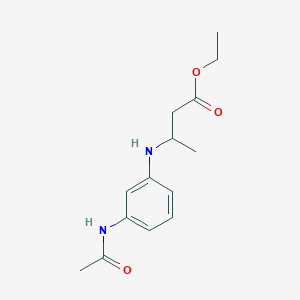 Ethyl 3-(3'-acetamidophenylamino)butyrate