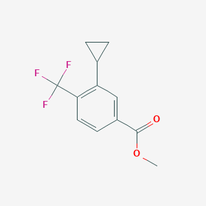 3-Cyclopropyl-4-trifluoromethylbenzoic acid methyl ester