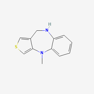 molecular formula C12H12N2S B8364791 9,10-Dihydro-4-methyl-4H-thieno[3,4-b][1,5]benzodiazepine 