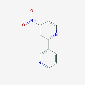 molecular formula C10H7N3O2 B8364826 4-Nitro-2,3'-bipyridine CAS No. 31860-68-1