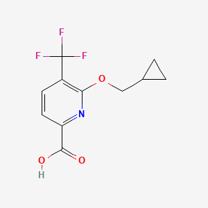 6-Cyclopropylmethoxy-5-trifluoromethyl-pyridine-2-carboxylic acid