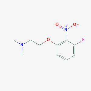 molecular formula C10H13FN2O3 B8364882 3-Fluoro-2-nitrophenyl (2-dimethylaminoethyl) ether 