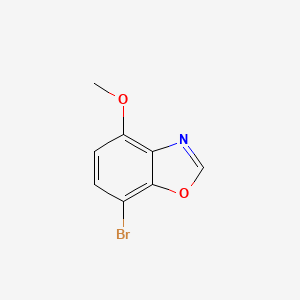molecular formula C8H6BrNO2 B8364903 7-Bromo-4-methoxybenzoxazole 