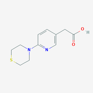 2-(6-Thiomorpholinopyridin-3-yl)acetic acid