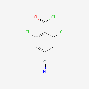 molecular formula C8H2Cl3NO B8364939 2,6-Dichloro-4-cyanobenzoyl chloride CAS No. 1258298-06-4