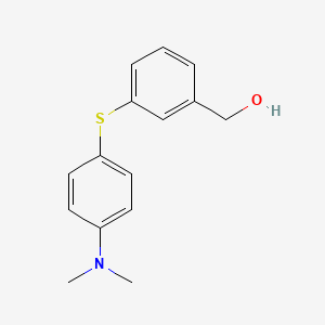 molecular formula C15H17NOS B8364976 (3-(4-Dimethylamino-phenylsulfanyl)-phenyl)-methanol 