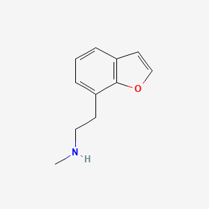 molecular formula C11H13NO B8364987 2-(Benzofuran-7-yl)ethyl-N-methylamine 