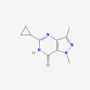 molecular formula C10H12N4O B8364992 5-cyclopropyl-1,3-dimethyl-1H-pyrazolo[4,3-d]pyrimidin-7-ol 