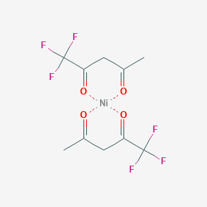 molecular formula C10H12F6NiO6 B083650 镍；1,1,1-三氟戊烷-2,4-二酮 CAS No. 14324-83-5