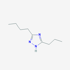 molecular formula C9H17N3 B8365035 5-butyl-3-propyl-1H-1,2,4-triazole 