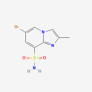 molecular formula C8H8BrN3O2S B8365068 6-Bromo-2-methylimidazo[1,2-a]pyridine-8-sulfonamide 